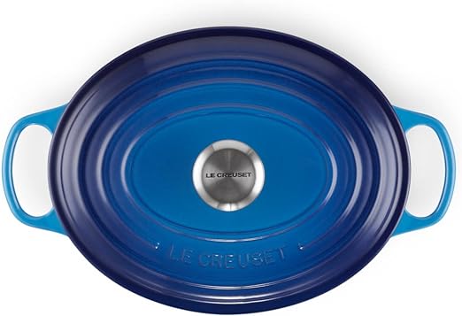 Le Creuset-Azure Cast Iron Oval Casserole 29cm/4.7L