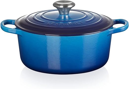 Le Creuset-Azure Cast Iron Round Casserole 24cm/4.2L