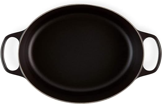 Le Creuset-Matte Black Cast Iron Oval Casserole 29cm/4.7L
