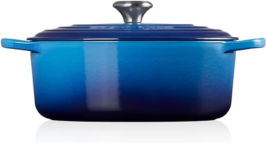 Le Creuset-Azure Cast Iron Oval Casserole 31cm/6.3L