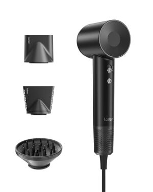Laifen SWIFT SPECIAL – 110,000 RPM High-Speed Hair Dryer – Negative Ionic Blow – Matte Black (3 Nozzles)