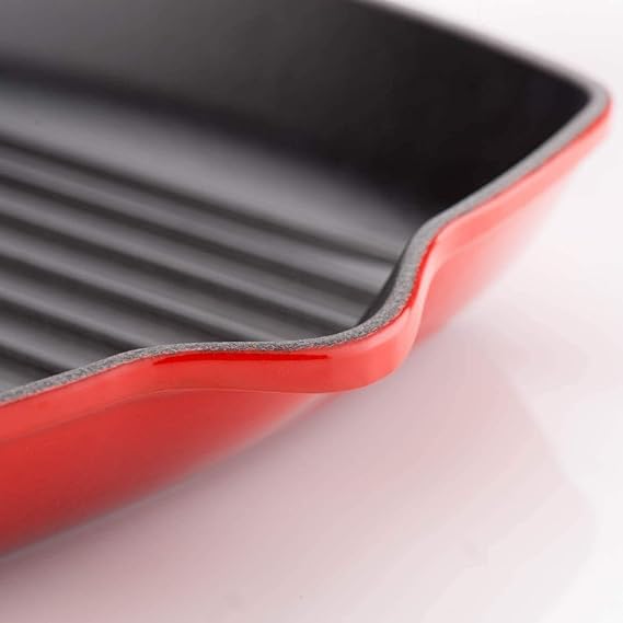Le Creuset-Cerise Cast Iron Square Grillit® 26cm