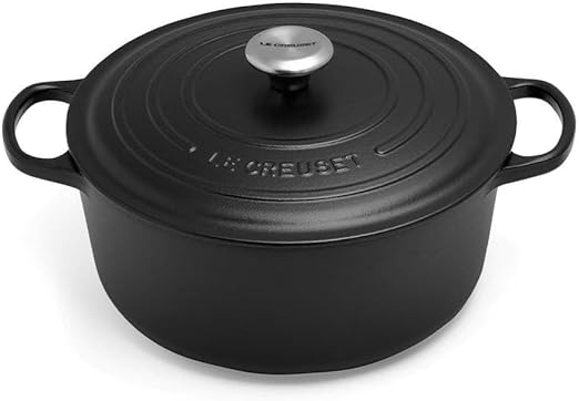 Le Creuset-Matte Black Cast Iron Round Casserole 28cm/6.7L