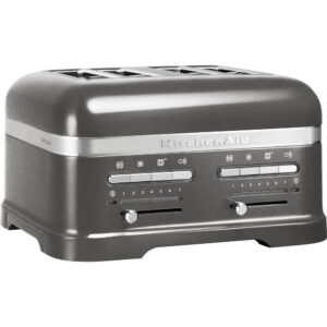 Artisan 4 Slot Toaster Medallion Silver