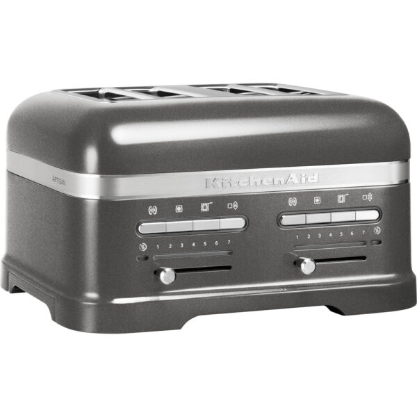 Artisan 4 Slot Toaster Medallion Silver