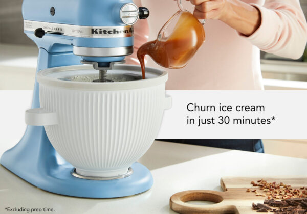 KitchenAid Ice Cream Maker 5KSMICM Attachment White