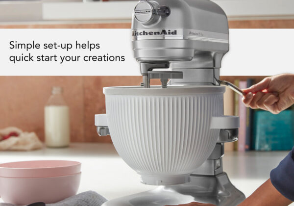 KitchenAid Ice Cream Maker 5KSMICM Attachment White