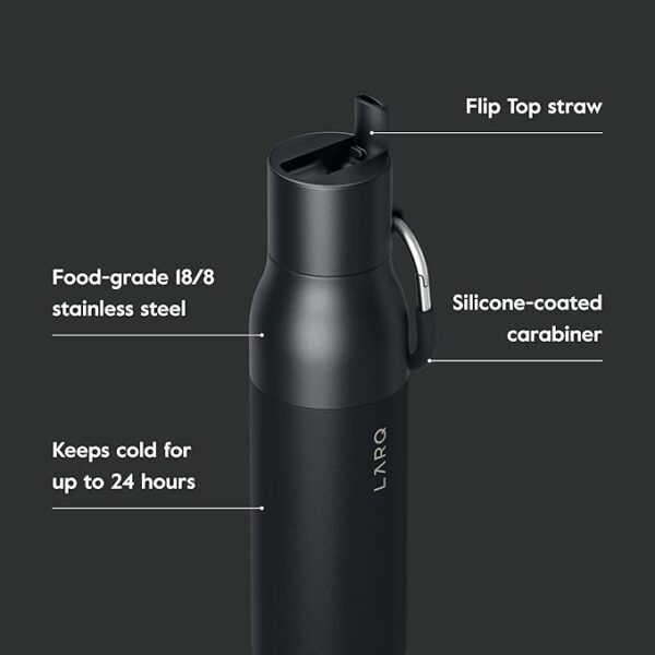 LARQ Bottle Flip Top Obsidian Black 740ml / 25oz