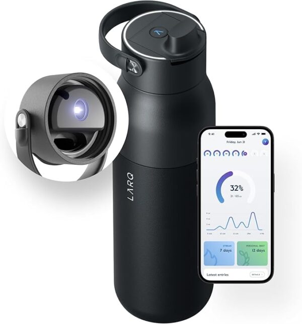 LARQ Bottle PureVis™ 2 Obsidian Black 1L / 34oz