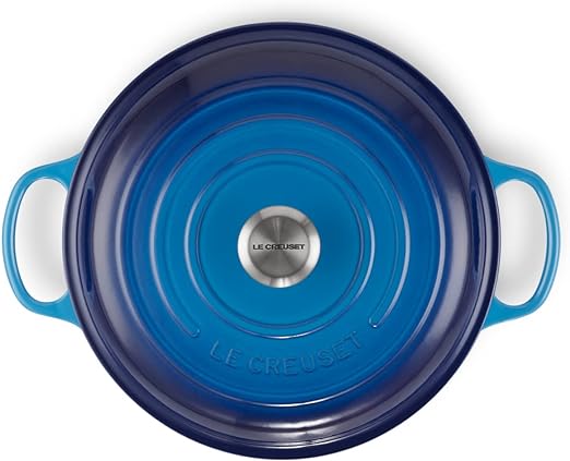Le Creuset-Azure Cast Iron Shallow Casserole 30cm/3.5L