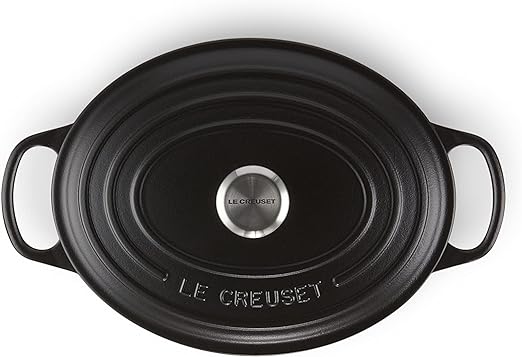 Le Creuset-Matte Black Cast Iron Oval Casserole 29cm/4.7L