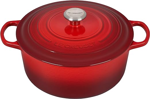 Le Creuset-Cerise Cast Iron Round Casserole 28cm/6.7L