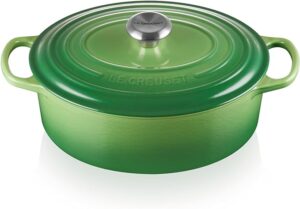 Le Creuset-Bamboo Green Cast Iron Oval Casserole 29cm/4.7L