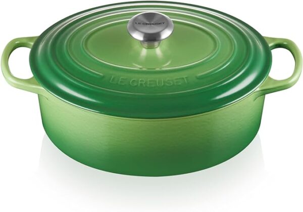Le Creuset-Bamboo Green Cast Iron Oval Casserole 29cm/4.7L
