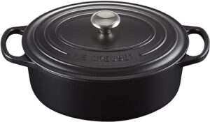 Le Creuset-Matte Black Cast Iron Oval Casserole 29cm/4.7L