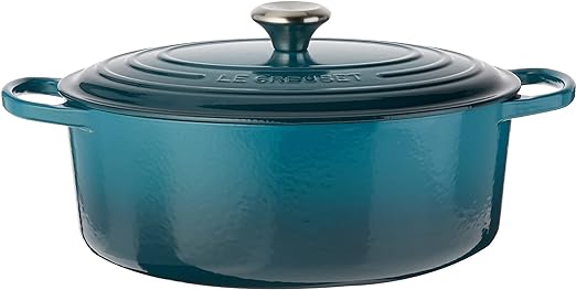 Le Creuset-Deep Teal Cast Iron Oval Casserole 31cm/6.3L
