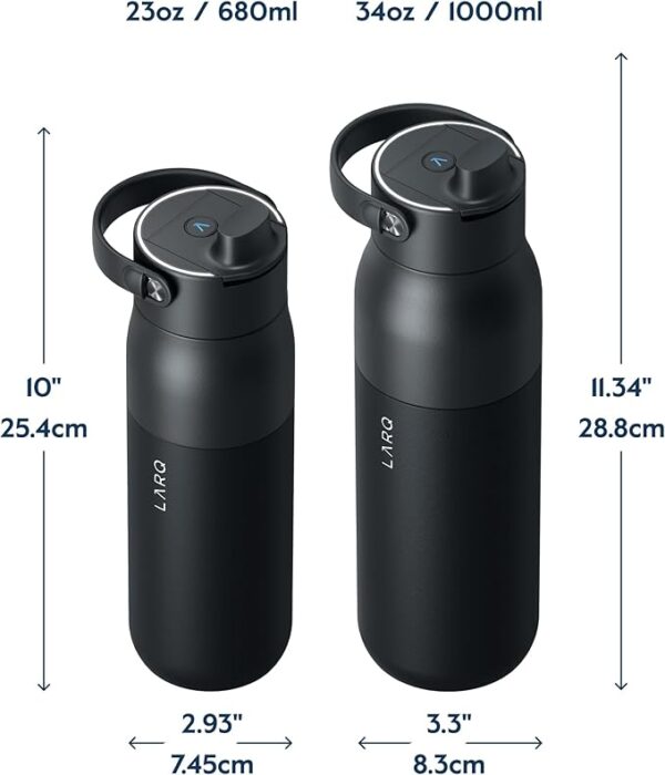 LARQ Bottle PureVis™ 2 Obsidian Black 1L / 34oz