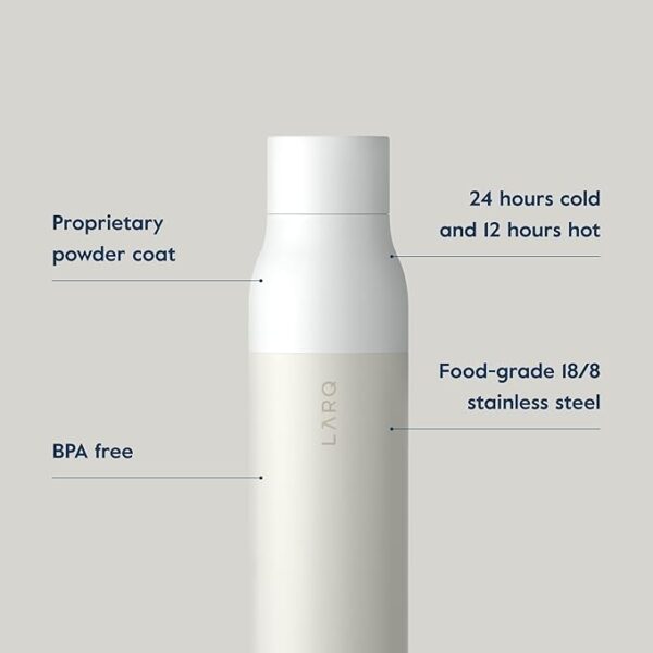 LARQ Bottle Twist Top Granite White 500ml / 17oz