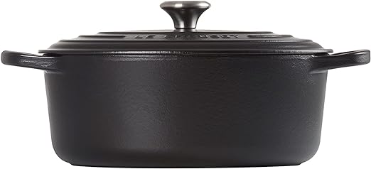 Le Creuset-Matte Black Cast Iron Oval Casserole 29cm/4.7L
