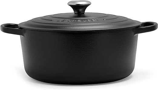 Le Creuset-Matte Black Cast Iron Round Casserole 28cm/6.7L