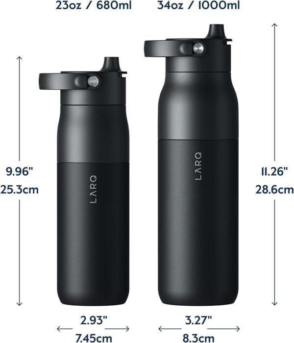 LARQ Bottle Swig Top Obsidian Black 1L / 34oz