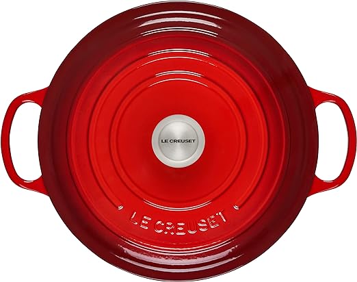 Le Creuset-Cerise Cast Iron Round Casserole 30cm/8.1L