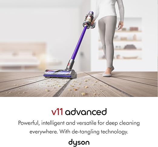 Dyson V11 Advanced cordless stick vacuum cleaner (Nickel/Purple)