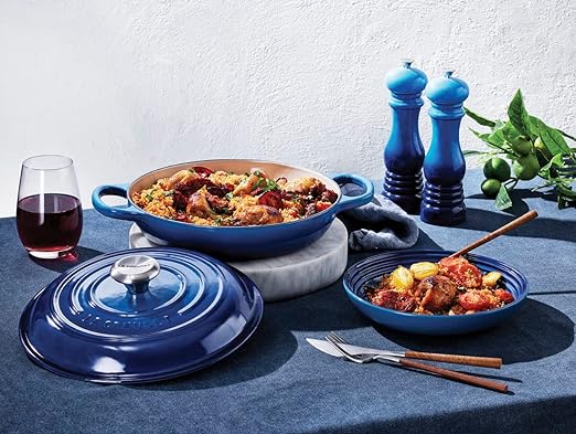 Le Creuset-Azure Cast Iron Shallow Casserole 30cm/3.5L