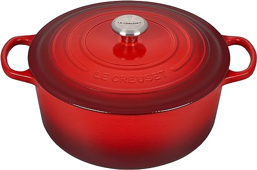 Le Creuset-Cerise Cast Iron Round Casserole 30cm/8.1L