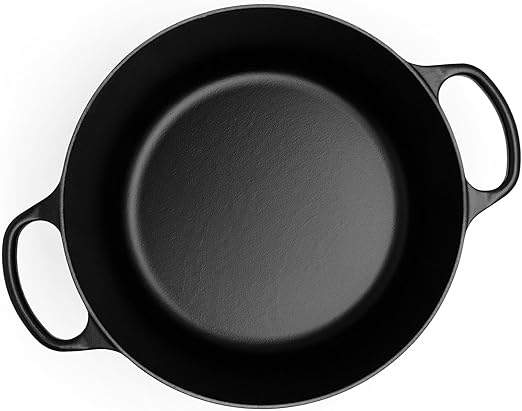 Le Creuset-Matte Black Cast Iron Round Casserole 28cm/6.7L