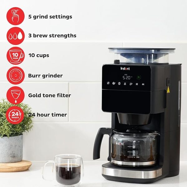 Instant Grind and Brew Bean to Cup Coffee Maker