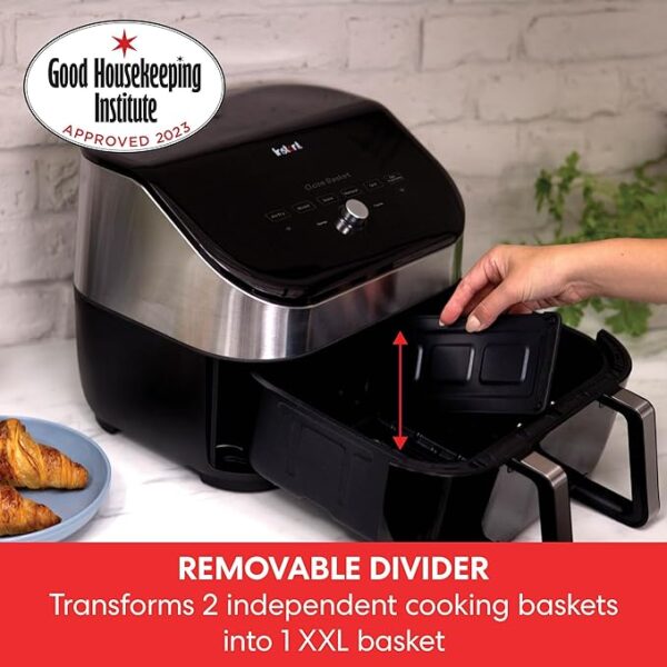Instant Vortex Plus ClearCook Versazone Air Fryer, 8.5L, Stainless Steel