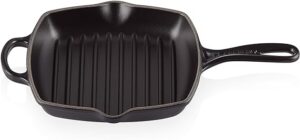 Le Creuset-Satin Black Cast Iron Square Grillit® 26cm