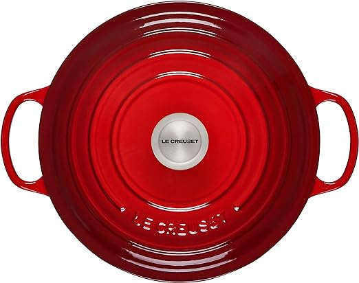 Le Creuset-Cerise Cast Iron Round Casserole 28cm/6.7L