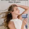 Laifen SWIFT SPECIAL - 110,000 RPM - High-Speed Hair Dryer - Negative Ionic Blow - Silver Blue (3 – image 2