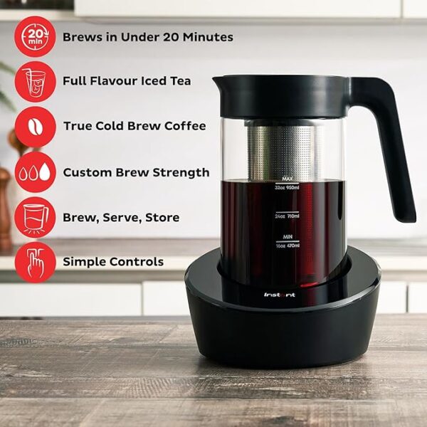 Instant Cold Brewer Coffee and Iced Tea Maker