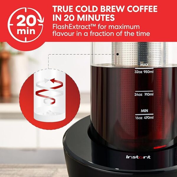 Instant Cold Brewer Coffee and Iced Tea Maker