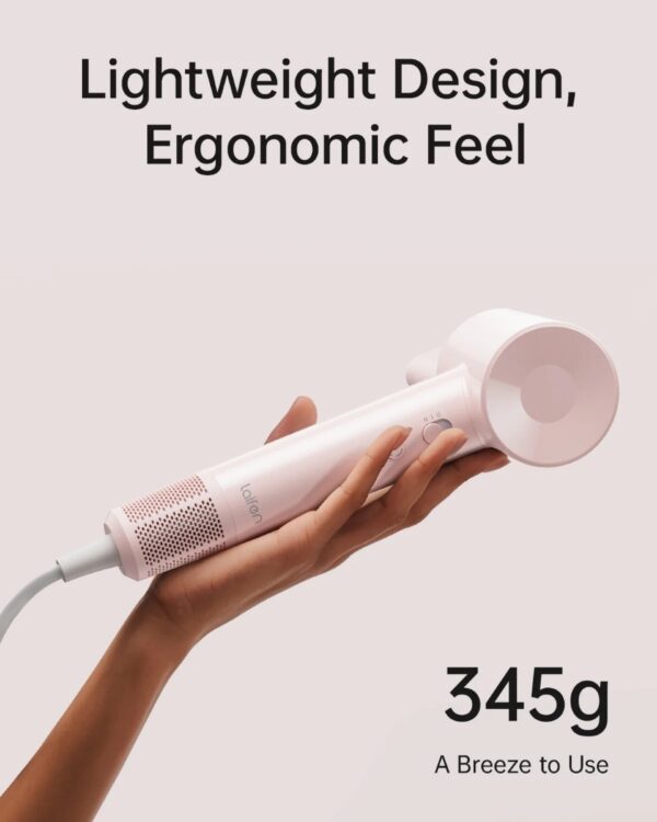 Laifen SE Lite – 100,000 RPM – High-Speed Hair Dryer – Negative Ionic Blow – Glossy Pink