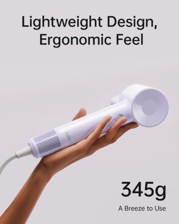 Laifen SE Lite – 100,000 RPM – High-Speed Hair Dryer – Negative Ionic Blow – Glossy Purple