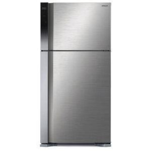 Hitachi Top Mount Double Door Refrigerator RV611PRU0, 510L, Inverter Dual Fan Cooling – Brilliant Silver
