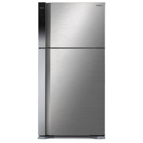 Hitachi Top Mount Double Door Refrigerator RV611PRU0, 510L, Inverter Dual Fan Cooling – Brilliant Silver