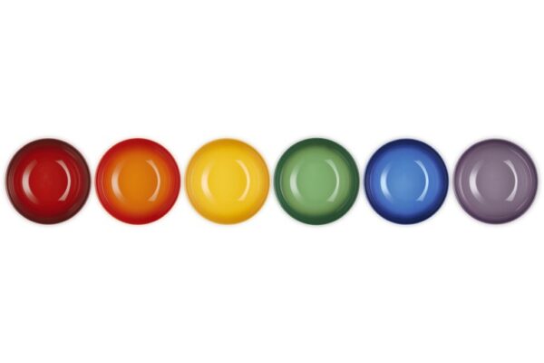 Le Creuset-Stoneware Rainbow Set of 6 Cereal Bowls