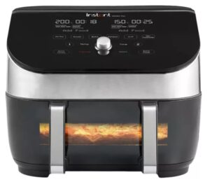 Instant Vortex Plus ClearCook Versazone Air Fryer, 8.5L, Stainless Steel
