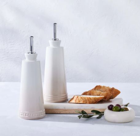 Le Creuset-Meringue Stoneware Signature Oil & Vinegar Set 300ml
