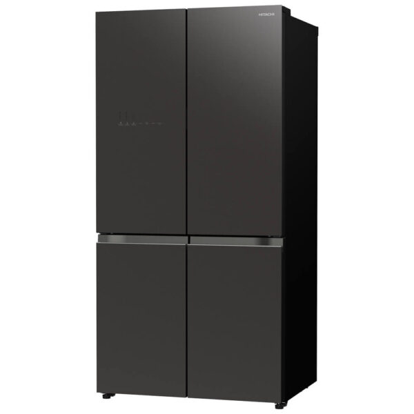 Hitachi French Bottom Freezer Deluxe 569L Vacuum Compartment & Auto Ice Maker – Glass Mauve Grey