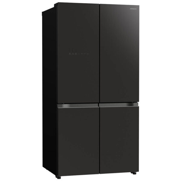 Hitachi French Bottom Freezer Deluxe 569L Vacuum Compartment & Auto Ice Maker – Glass Mauve Grey