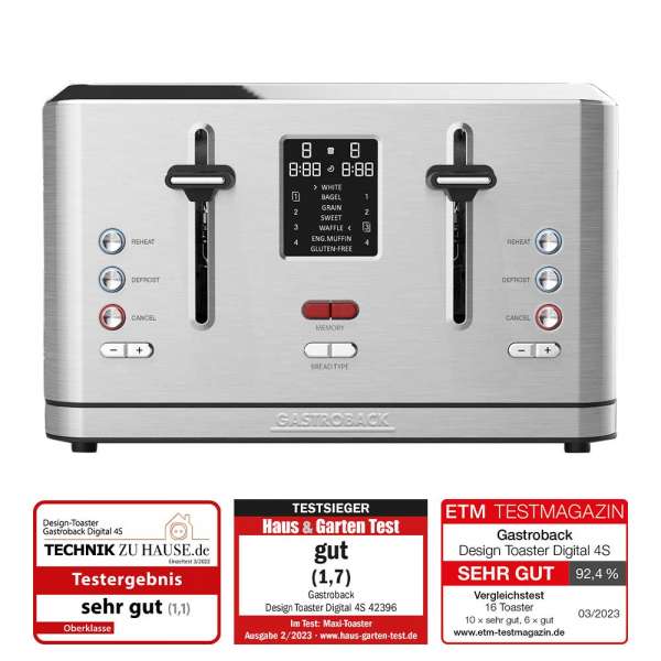 Gastroback Design Toaster Digital 4S