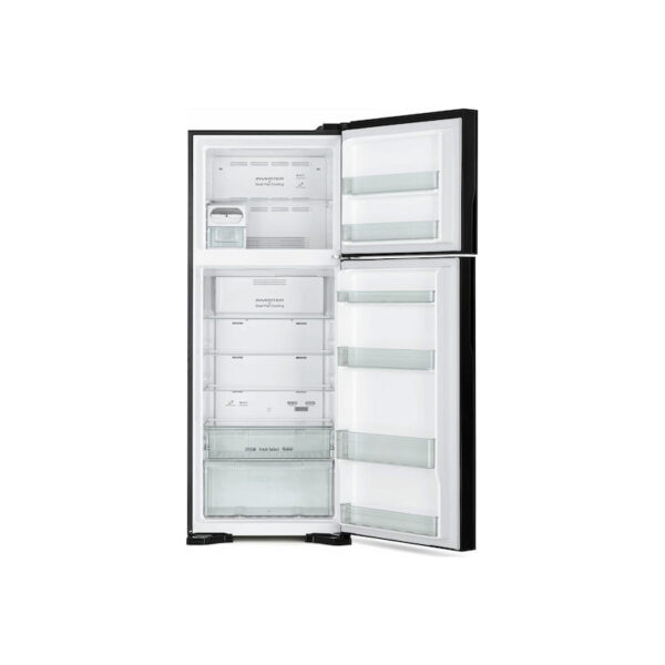 Hitachi Top Mount Double Door Refrigerator RV541PRU0, 450L, Inverter Dual Fan Cooling – Brilliant Silver