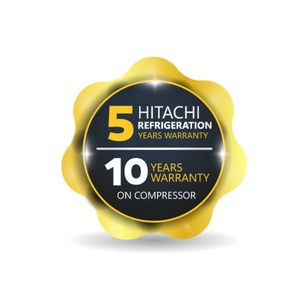 Hitachi Top Mount Double Door Refrigerator RV611PRU0, 510L, Inverter Dual Fan Cooling – Brilliant Silver