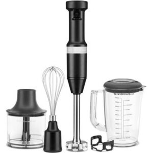 KitchenAid Hand Blender with Accessories – Matte Black